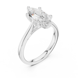 Ladies Ring DDLR-985@7 - White Gold - Image