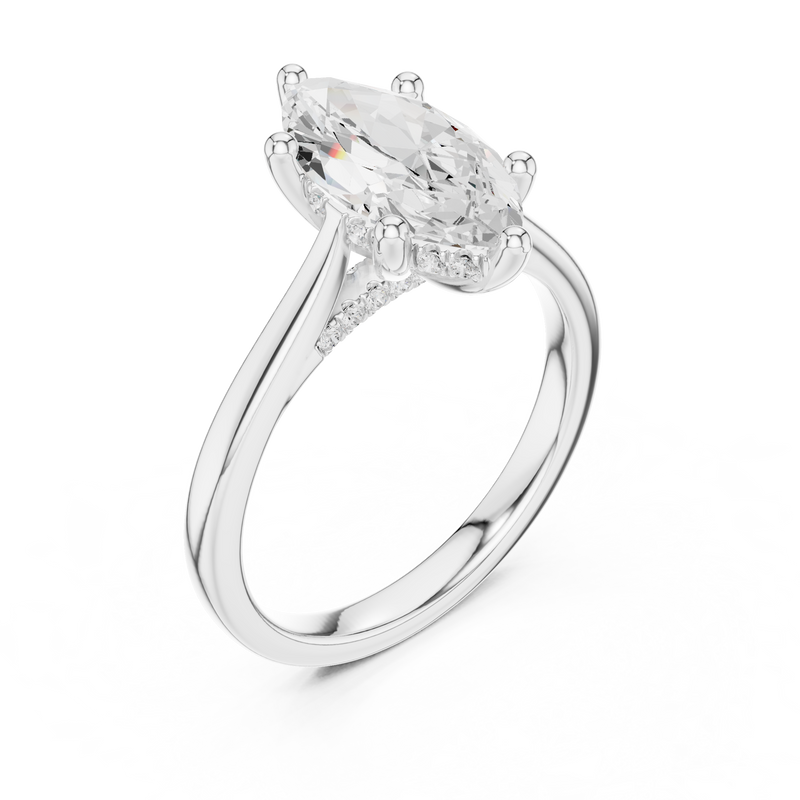 Ladies Ring DDLR-985@7 - White Gold - Image