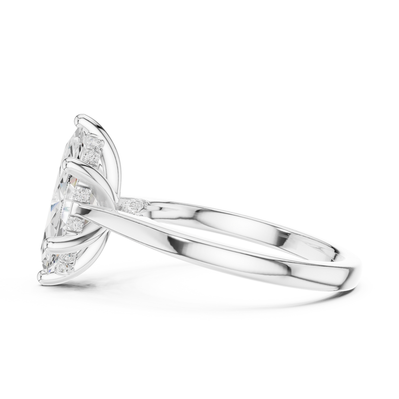 Ladies Ring DDLR-985@7 - White Gold - Image