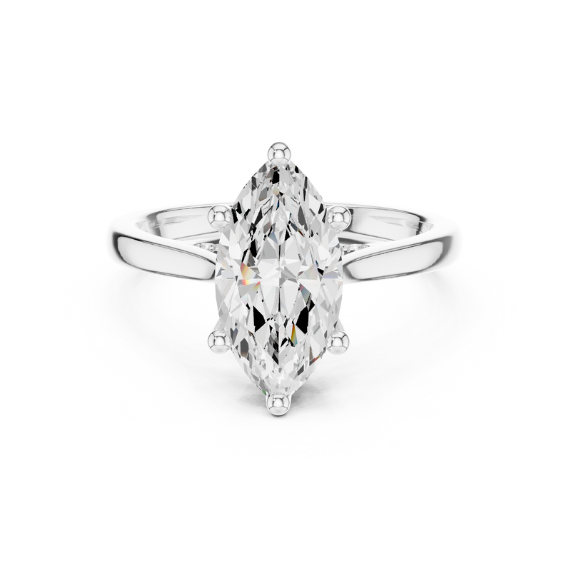 Ladies Ring DDLR-985@7 - White Gold - Image