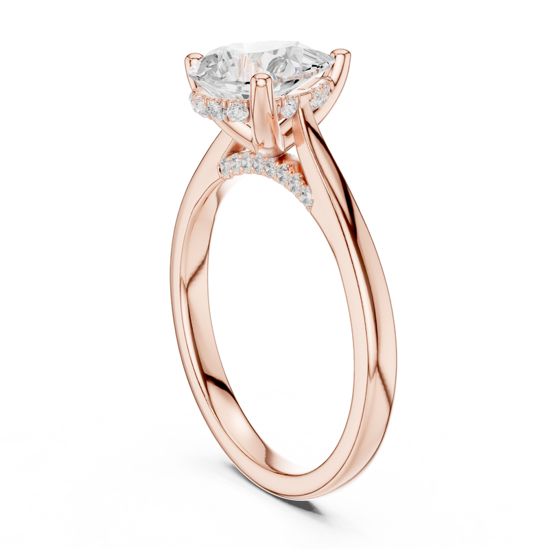 Ladies Ring DDLR-987@7 - Rose Gold - Image