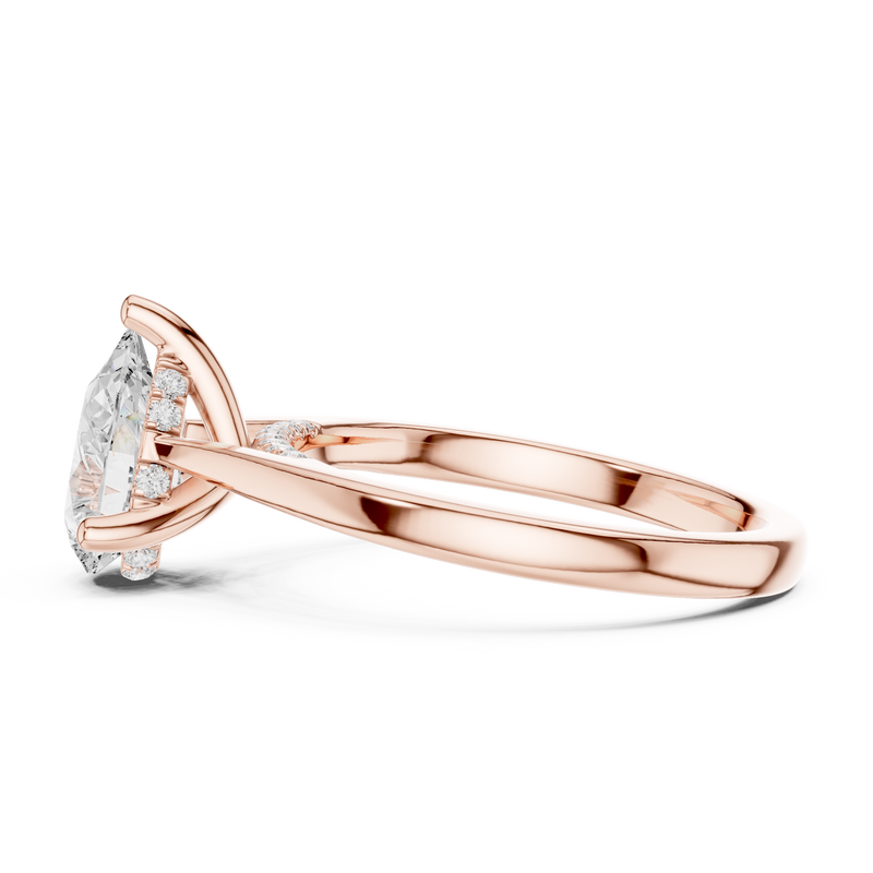 Ladies Ring DDLR-987@7 - Rose Gold - Image