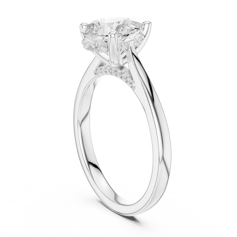 Ladies Ring DDLR-987@7 - White Gold - Image