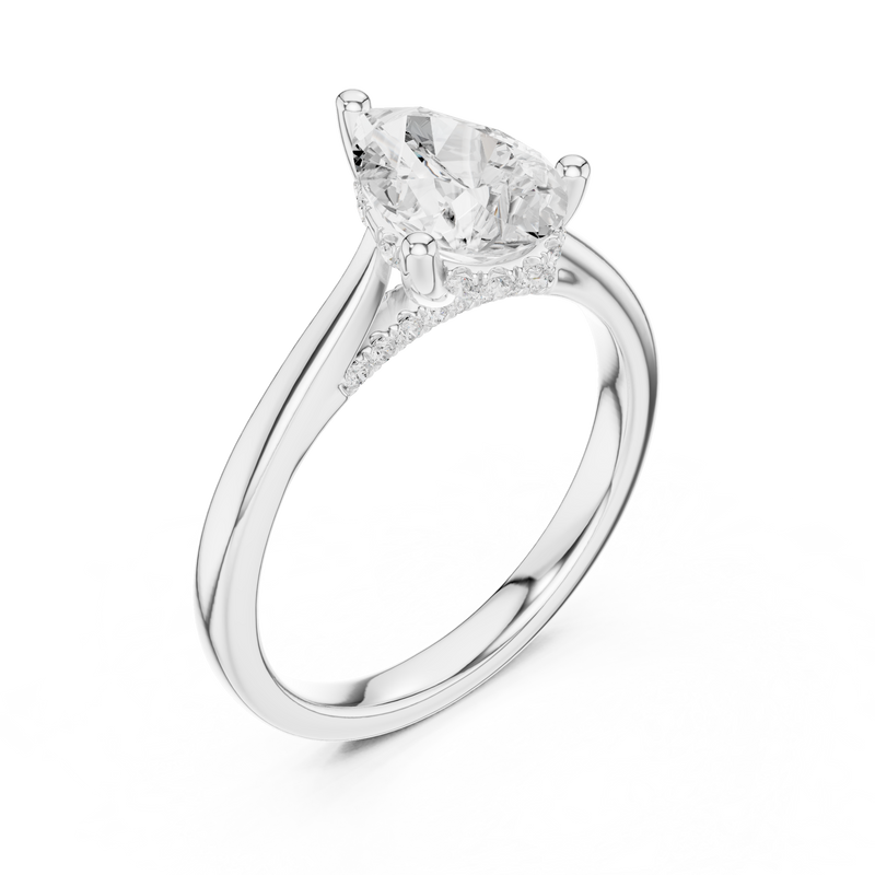 Ladies Ring DDLR-987@7 - White Gold - Image