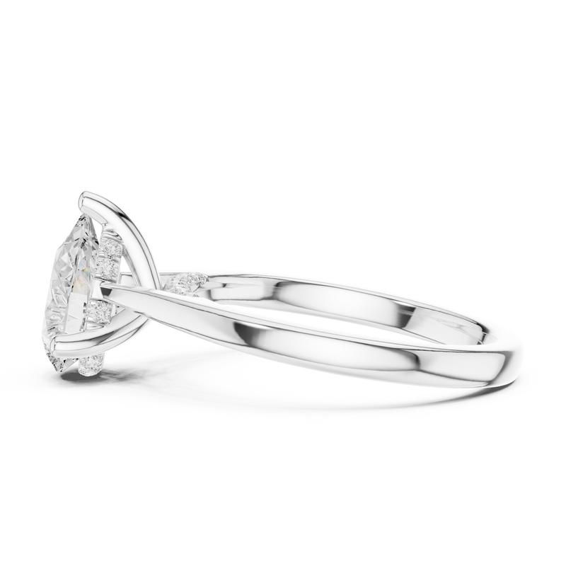 Ladies Ring DDLR-987@7 - White Gold - Image