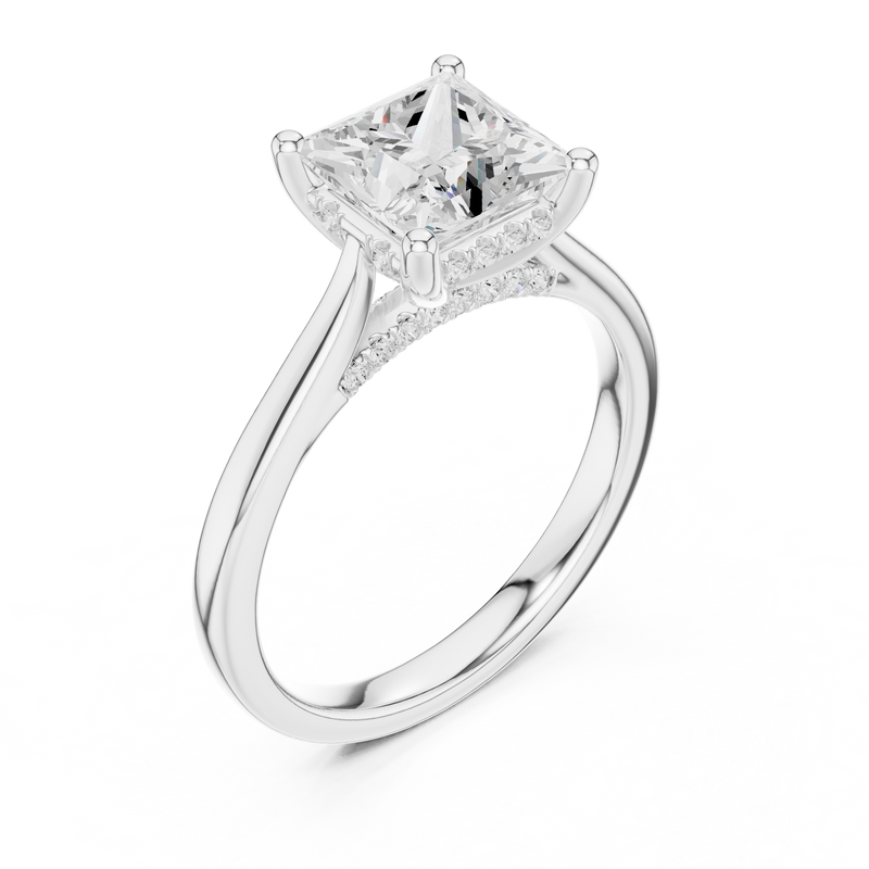Ladies Ring DDLR-988@7 - White Gold - Image