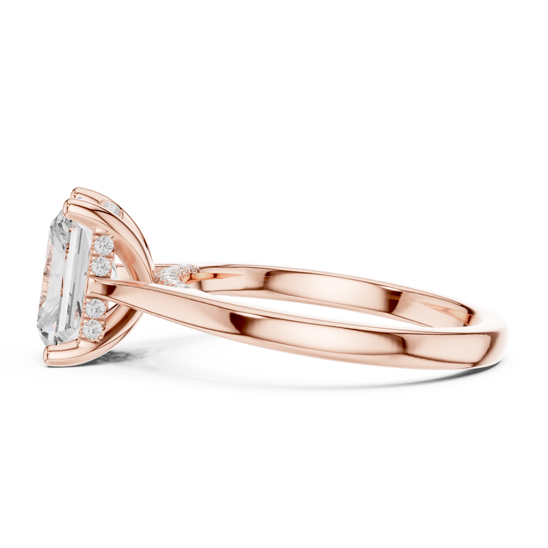 Ladies Ring DDLR-990@7 - Rose Gold - Image