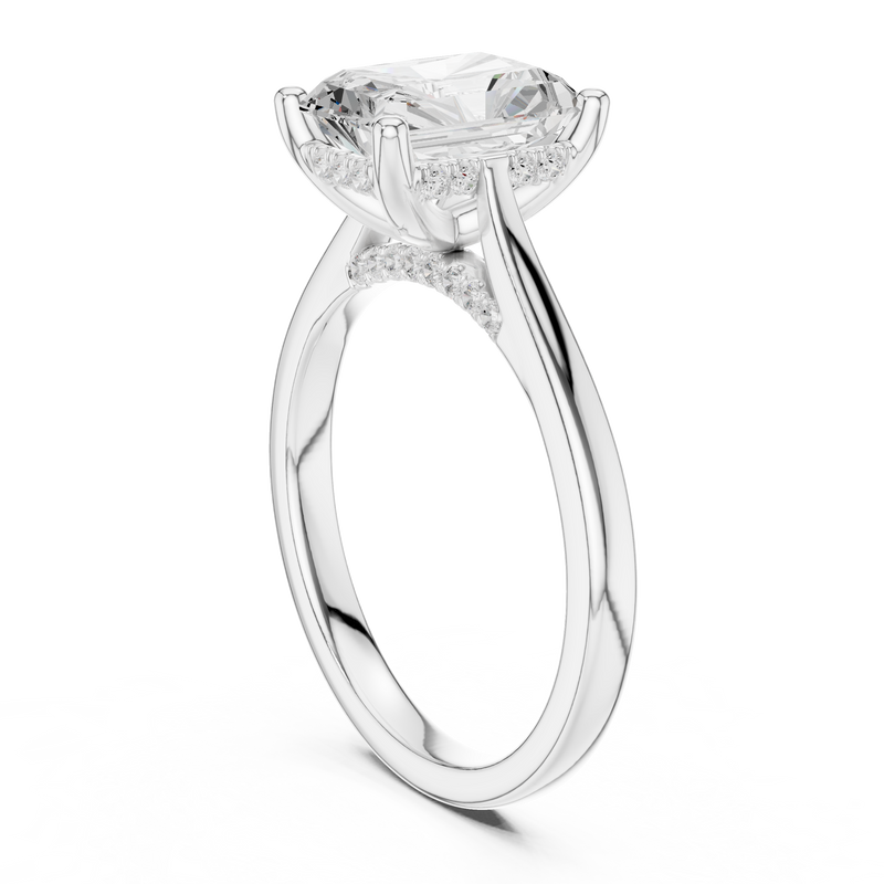 Ladies Ring DDLR-990@7 - White Gold - Image