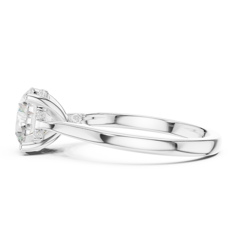 Ladies Ring DDLR-991@7 - White Gold - Image