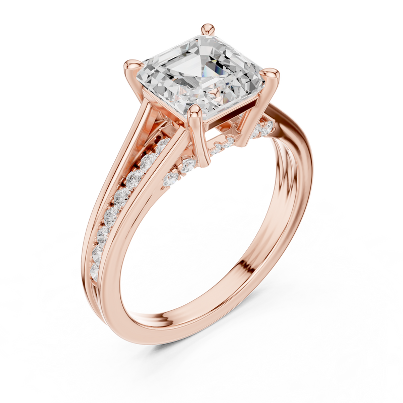 Ladies Ring DDLR-992@7 - Rose Gold - Image