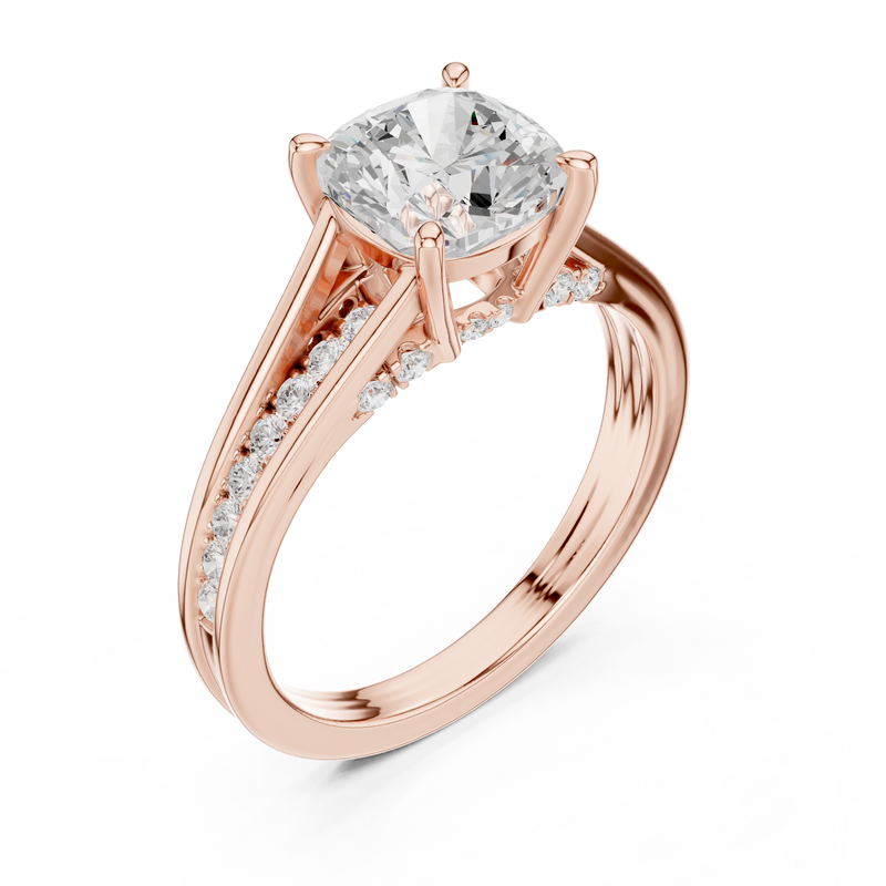 Ladies Ring DDLR-993@7 - Rose Gold - Image