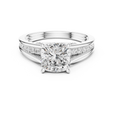 Ladies Ring DDLR-993@7 - White Gold - Image