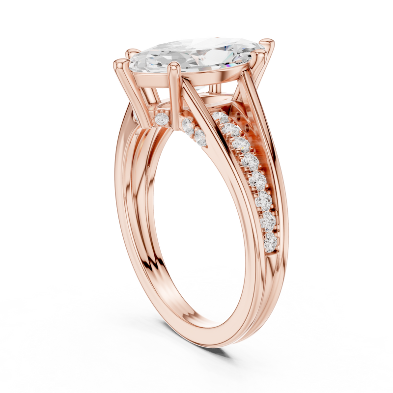Ladies Ring DDLR-994@7 - Rose Gold - Image
