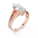 Ladies Ring DDLR-994@7 - Rose Gold - Image