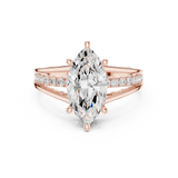 Ladies Ring DDLR-994@7 - Rose Gold - Image