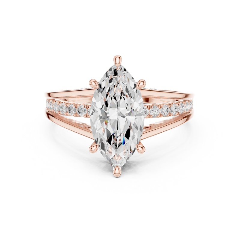 Ladies Ring DDLR-994@7 - Rose Gold - Image