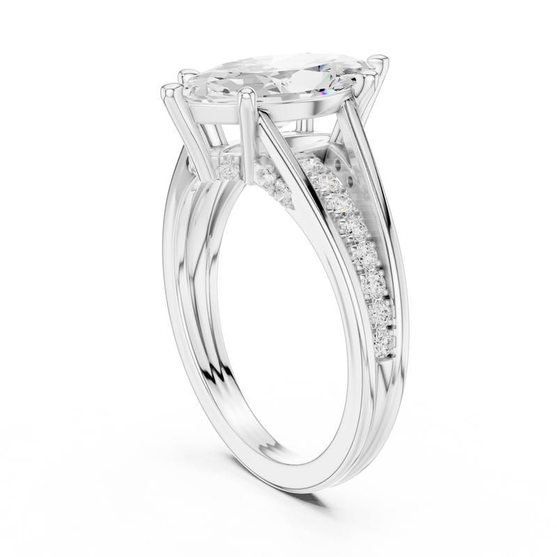 Ladies Ring DDLR-994@7 - White Gold - Image