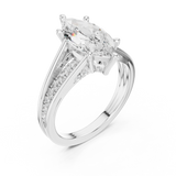 Ladies Ring DDLR-994@7 - White Gold - Image