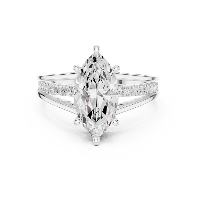 Ladies Ring DDLR-994@7 - White Gold - Image