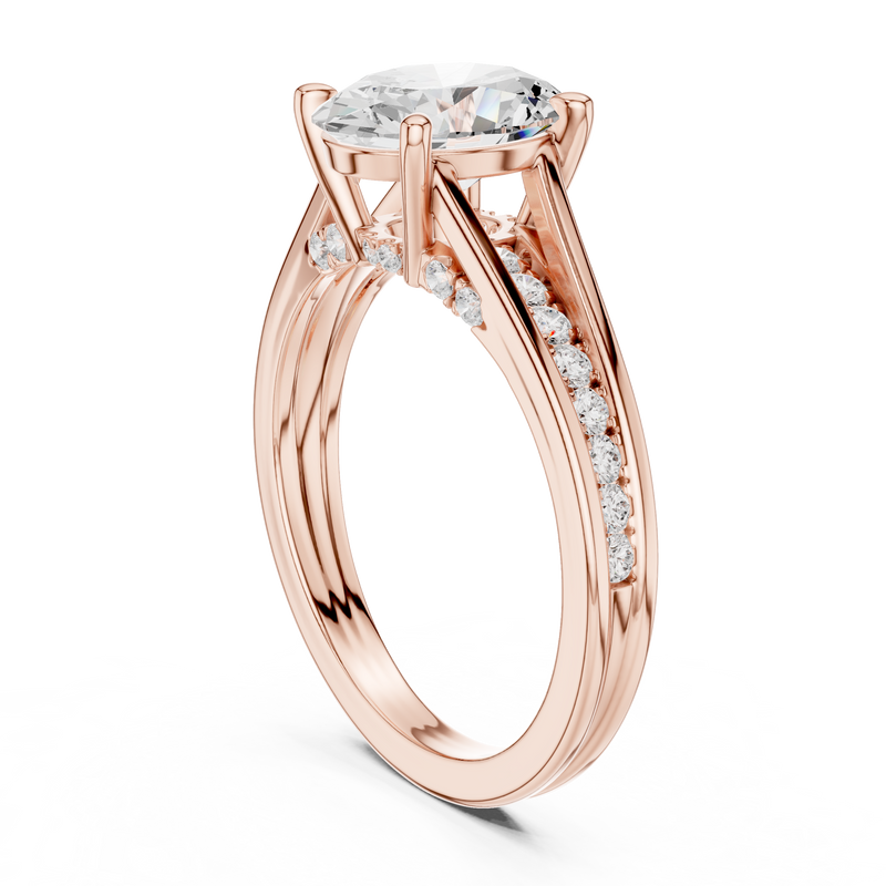 Ladies Ring DDLR-995@7 - Rose Gold - Image