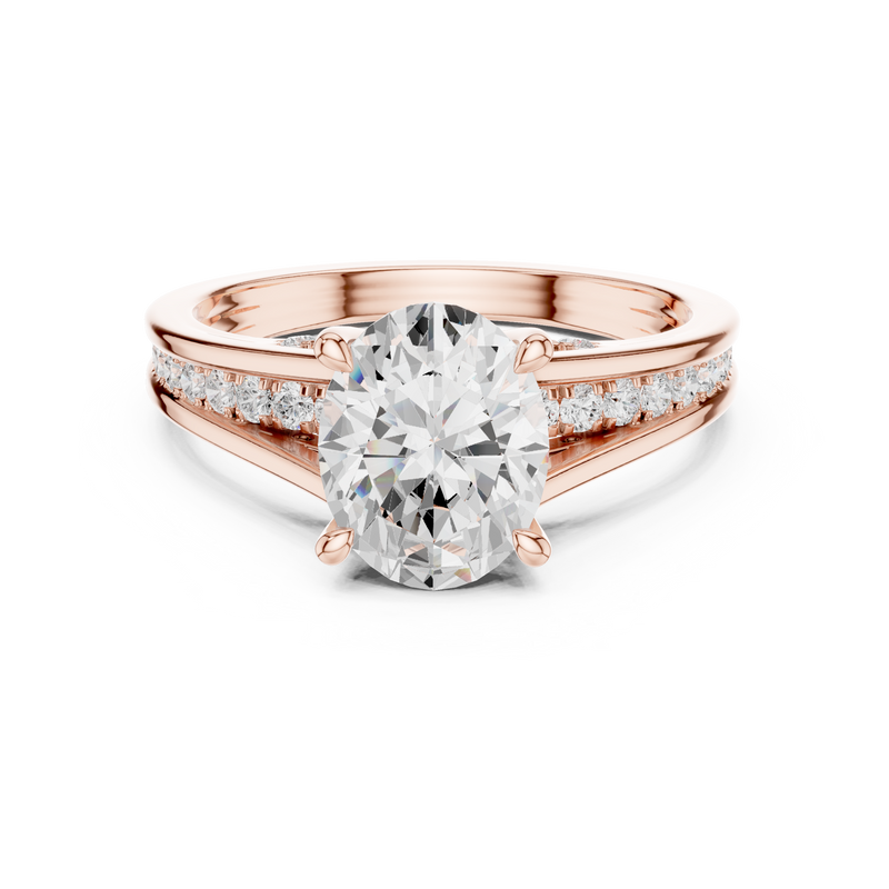 Ladies Ring DDLR-995@7 - Rose Gold - Image