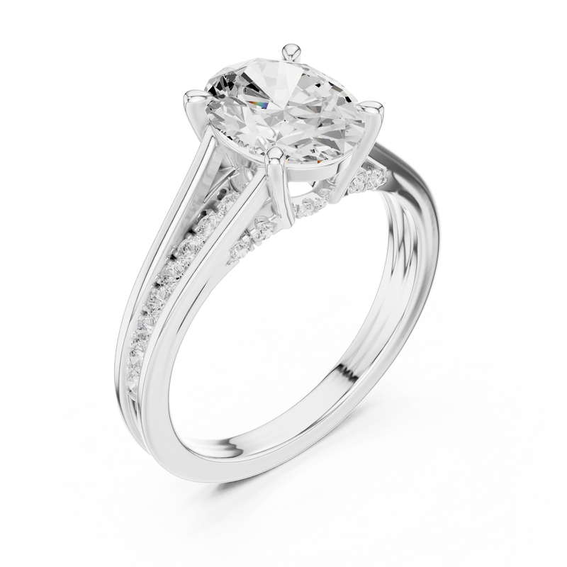 Ladies Ring DDLR-995@7 - White Gold - Image