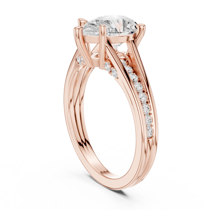 Ladies Ring DDLR-996@7 - Rose Gold - Image