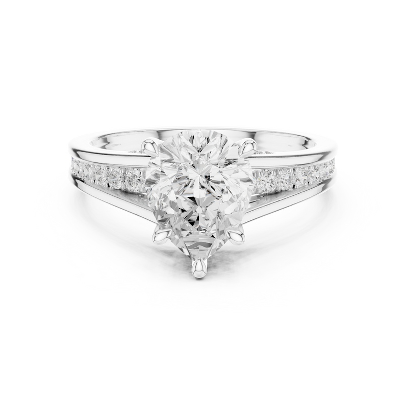 Ladies Ring DDLR-996@7 - White Gold - Image