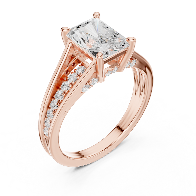 Ladies Ring DDLR-998@7 - Rose Gold - Image