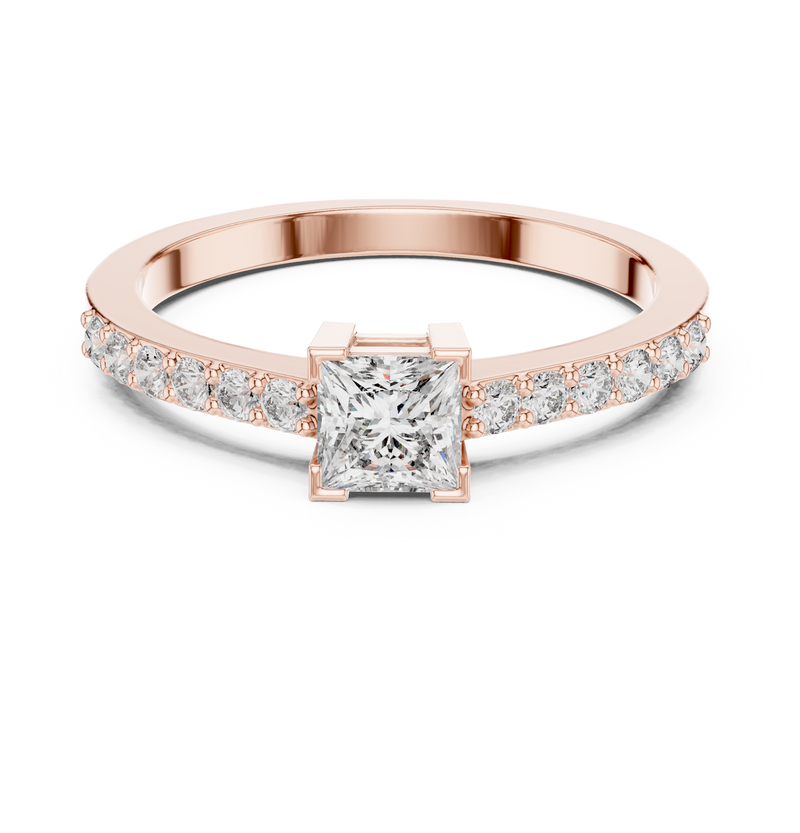 Ladies Ring DJHGHF@7 - Rose Gold - Image