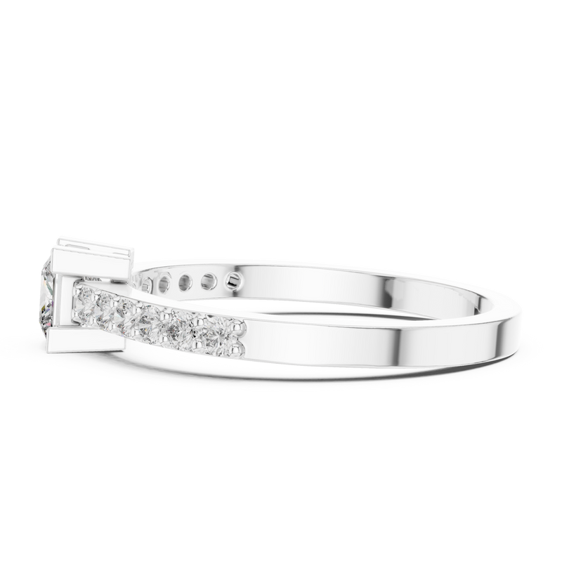 Ladies Ring DJHGHF@7 - White Gold - Image