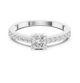 Ladies Ring DJHGHF@7 - White Gold - Image