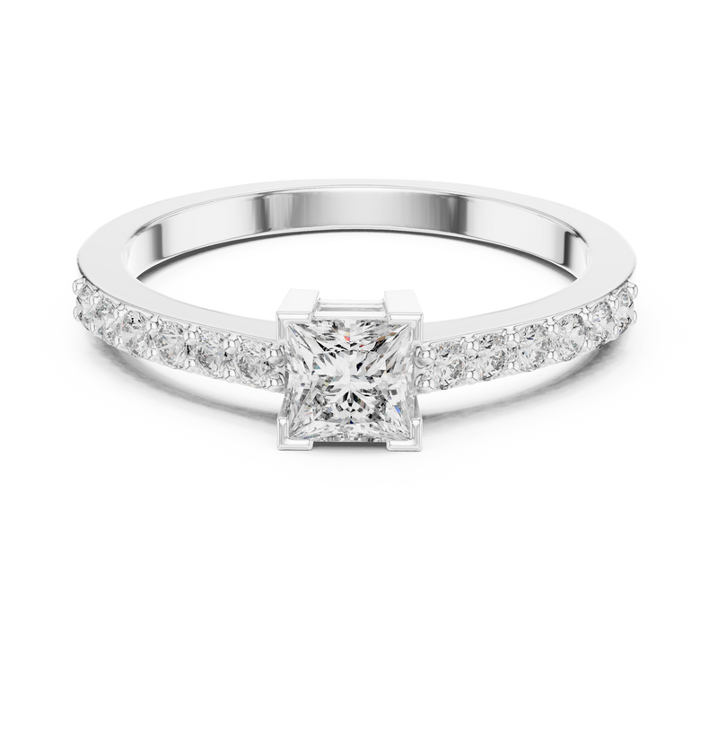 Ladies Ring DJHGHF@7 - White Gold - Image