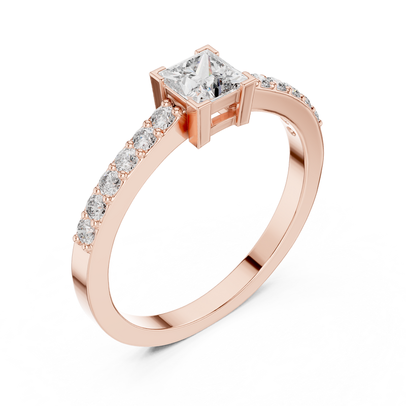 Ladies Ring DJHGHF@7 - Rose Gold - Image