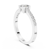 Ladies Ring DJHGHF@7 - White Gold - Image