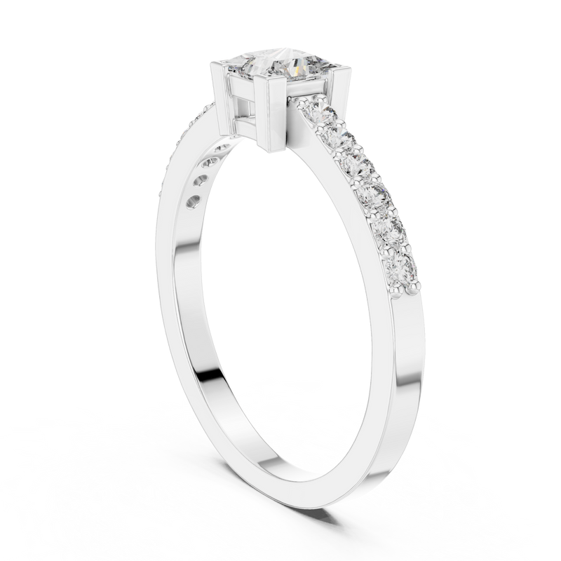 Ladies Ring DJHGHF@7 - White Gold - Image