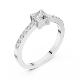 Ladies Ring DJHGHF@7 - White Gold - Image