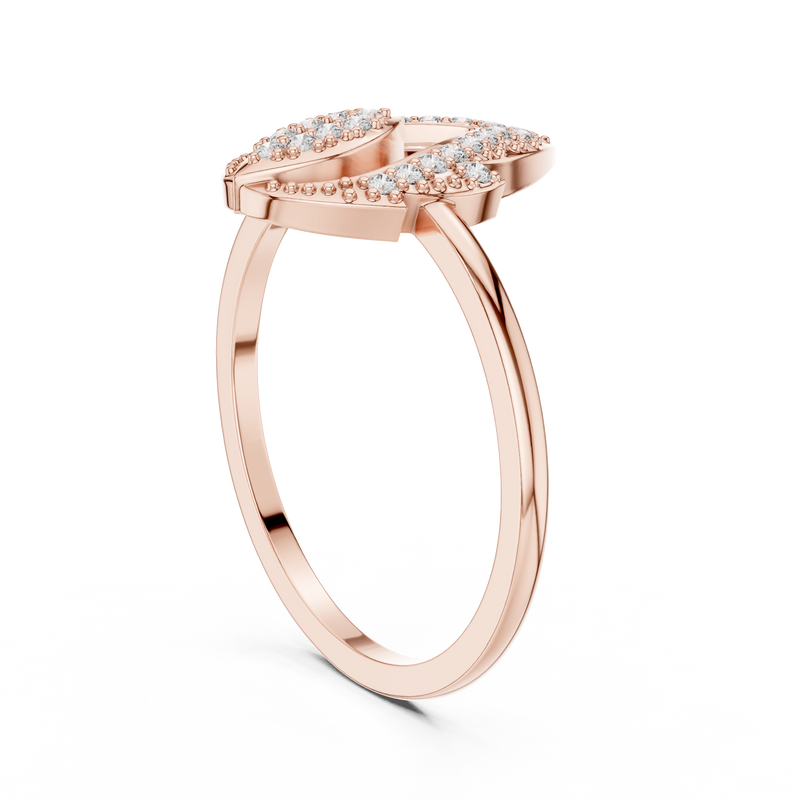 Ladies Ring DR-3430@7 - Rose Gold - Image