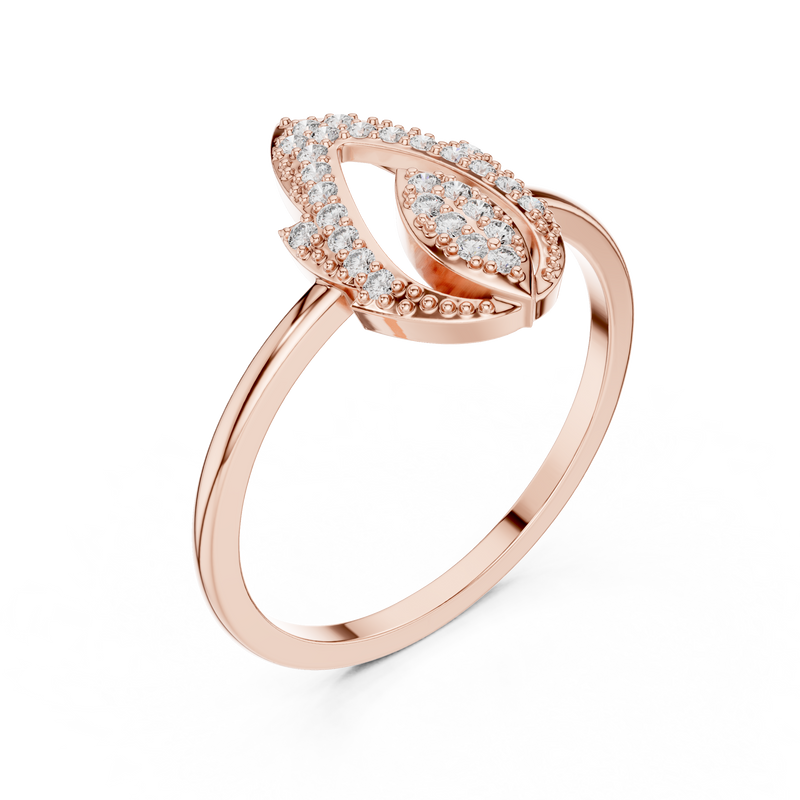 Ladies Ring DR-3430@7 - Rose Gold - Image