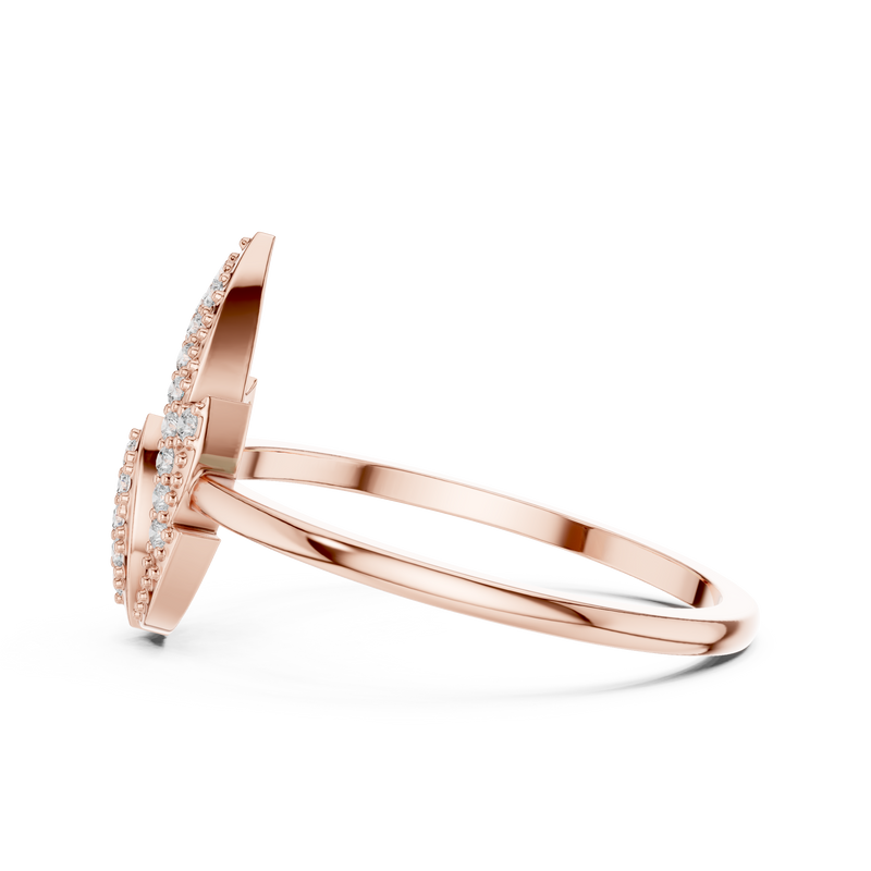 Ladies Ring DR-3430@7 - Rose Gold - Image