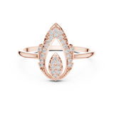 Ladies Ring DR-3430@7 - Rose Gold - Image