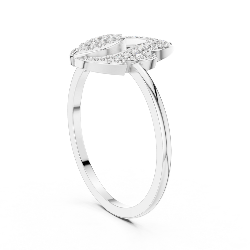 Ladies Ring DR-3430@7 - White Gold - Image