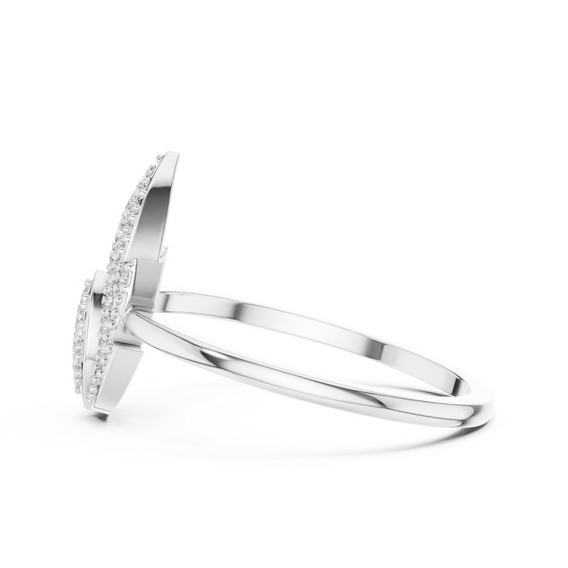 Ladies Ring DR-3430@7 - White Gold - Image