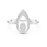 Ladies Ring DR-3430@7 - White Gold - Image