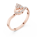 Ladies Ring DR-4952@7 - Rose Gold - Image
