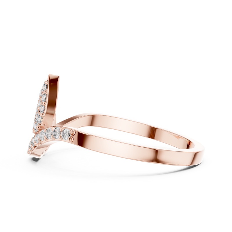 Ladies Ring DR-4952@7 - Rose Gold - Image