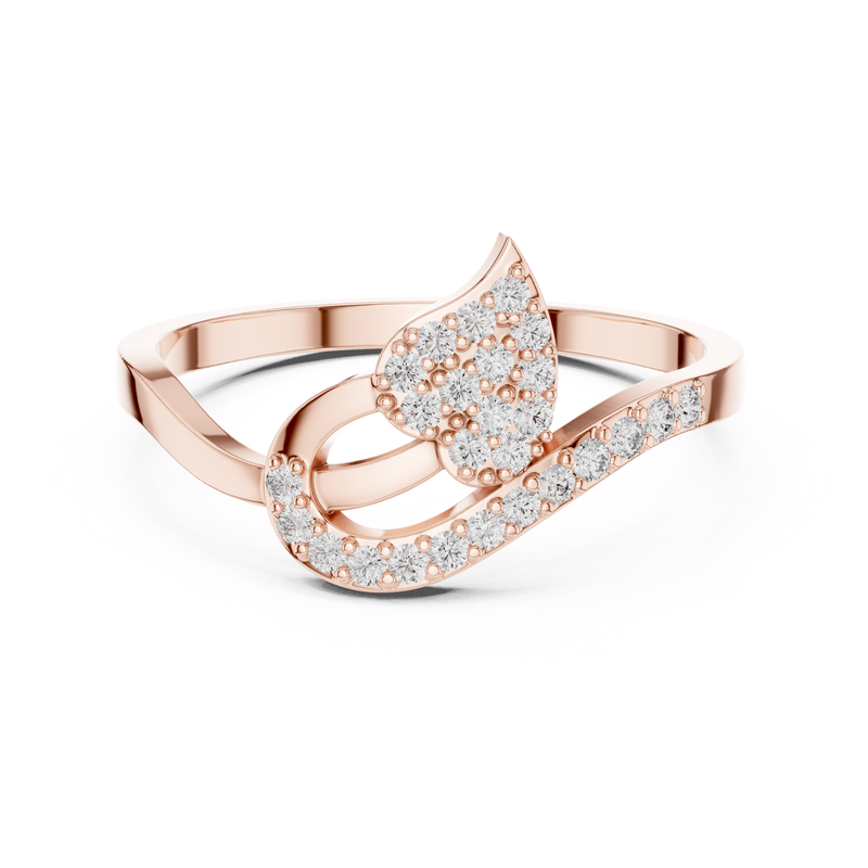 Ladies Ring DR-4952@7 - Rose Gold - Image