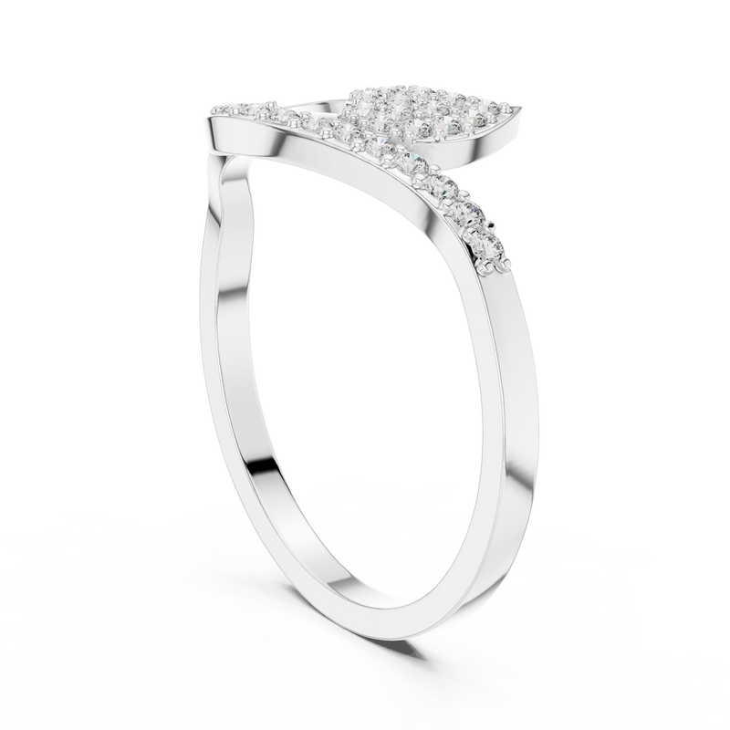 Ladies Ring DR-4952@7 - White Gold - Image