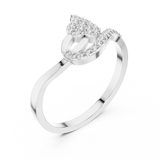 Ladies Ring DR-4952@7 - White Gold - Image