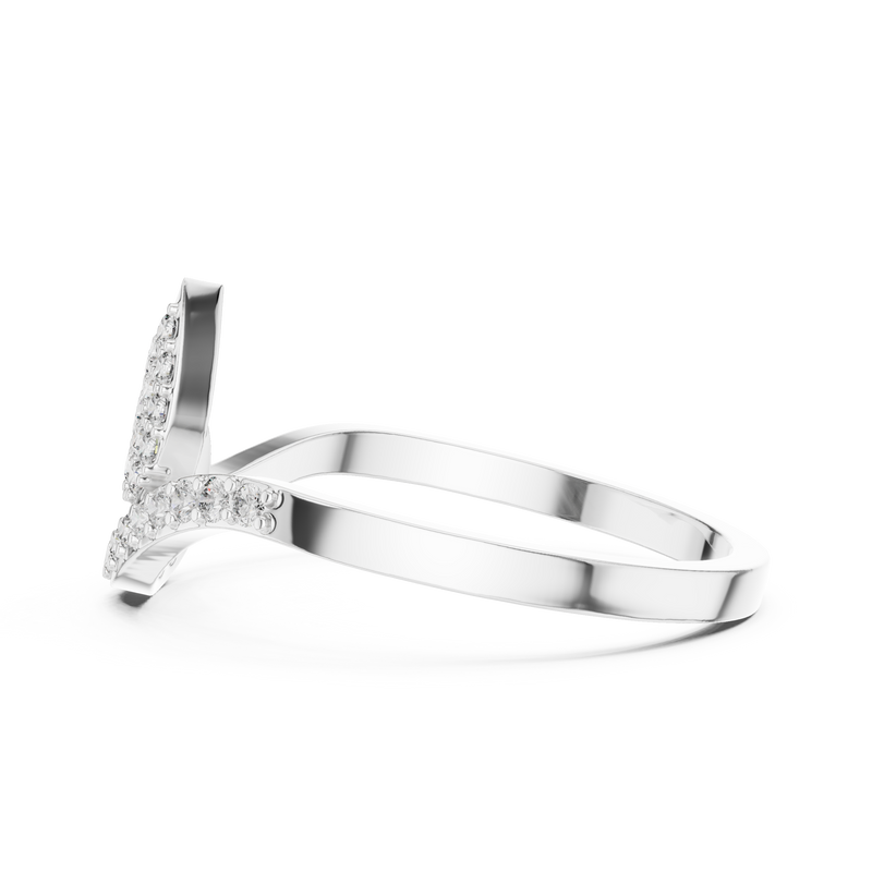 Ladies Ring DR-4952@7 - White Gold - Image